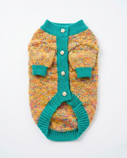 Confetti Knit Dog Cardigan