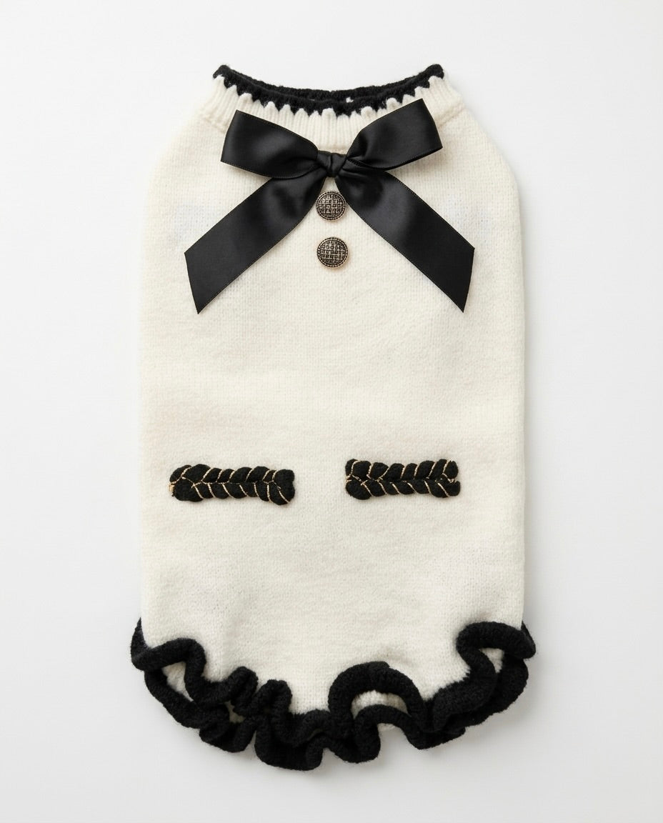 Coco Ribbon Dog Knit
