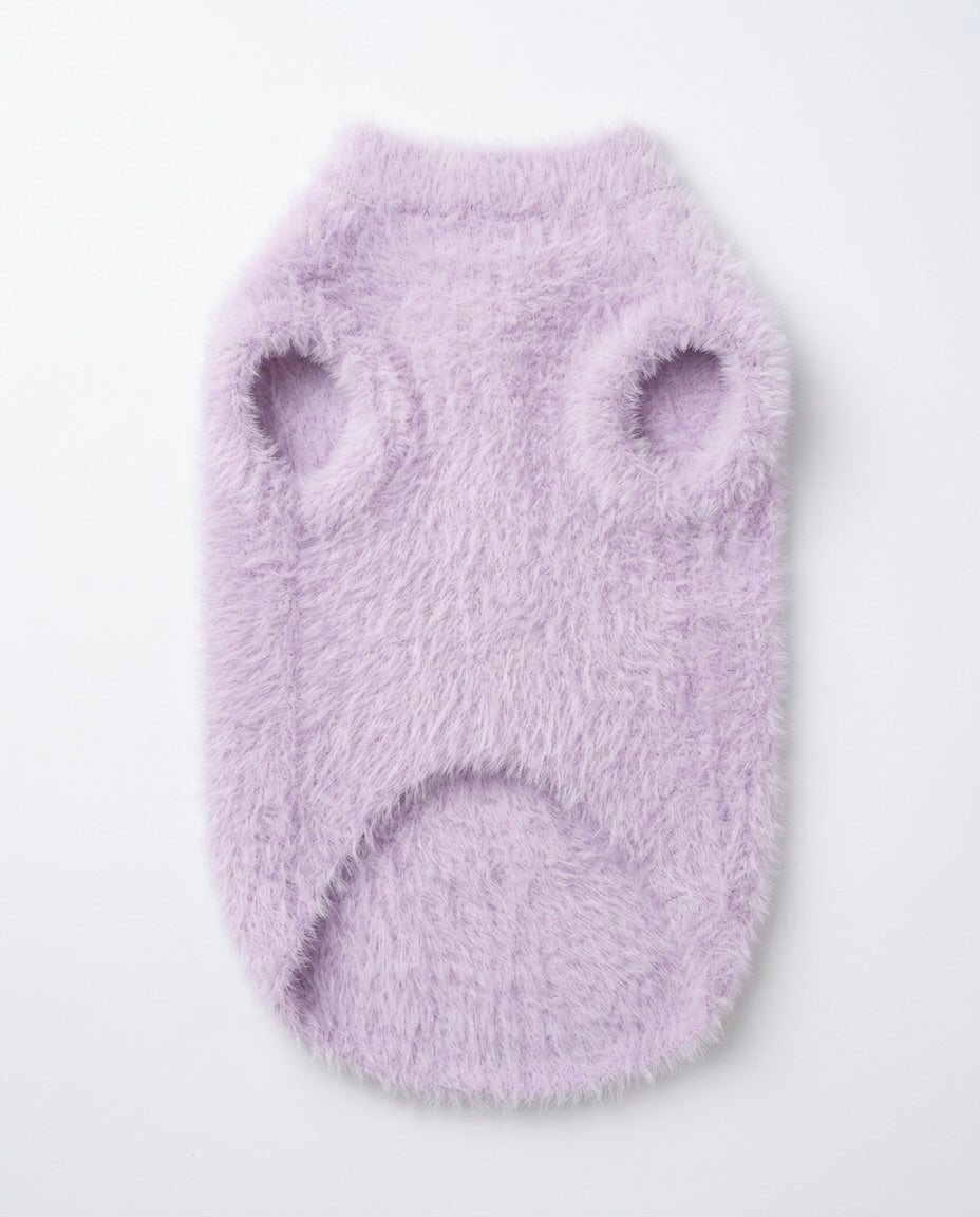 Lavender Bow Matching Sweater - Dog